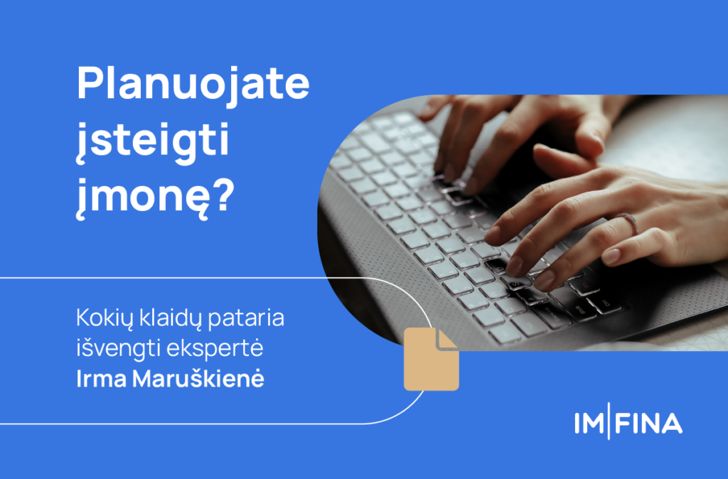 Klaidos kuriant įmonę